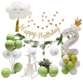 happy birthday banner garland balloon set
